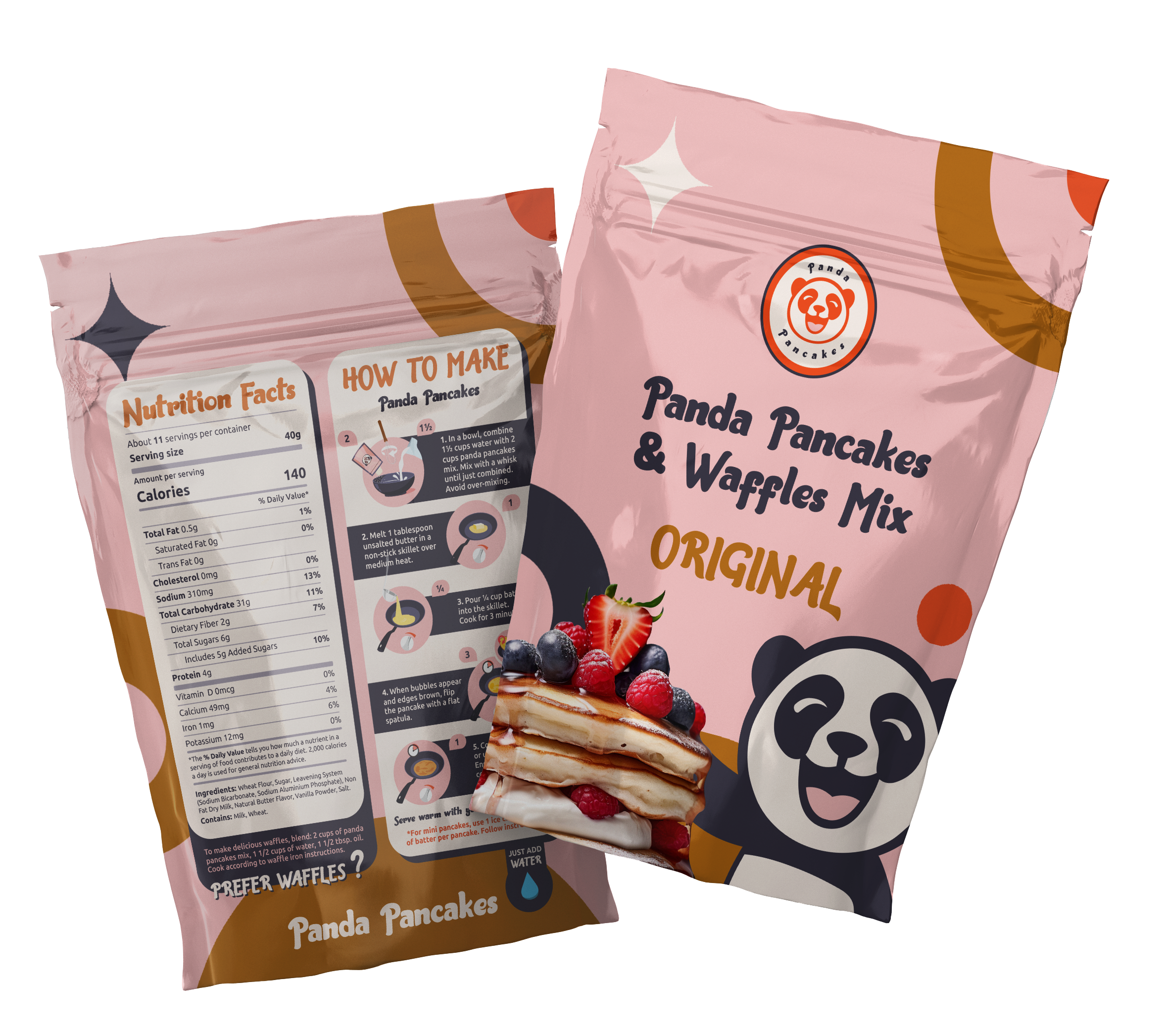 Panda Pancakes & Waffles Mix