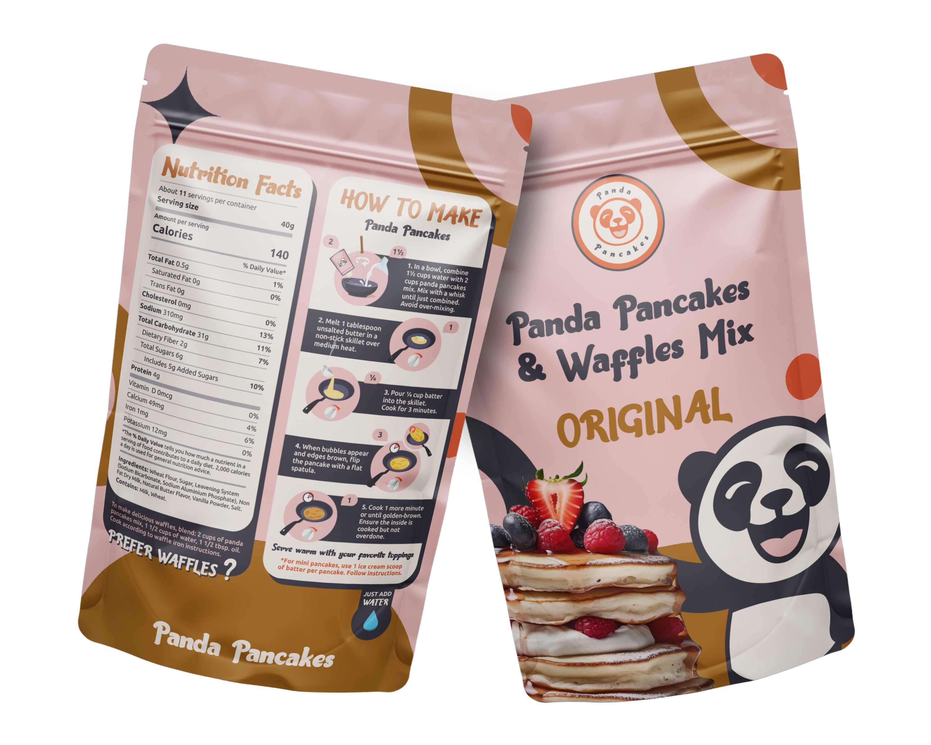 Panda Pancakes & Waffles Mix